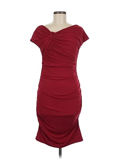 Pre-owned Muse Cocktail Dress In Burgundy