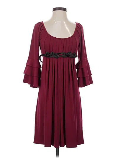 Pre-owned Muse Cocktail Dress In Burgundy