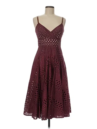 Pre-owned Muse Cocktail Dress In Burgundy