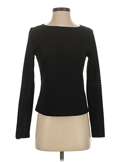 Pre-owned Muse Long Sleeve Top Black Boatneck Tops
