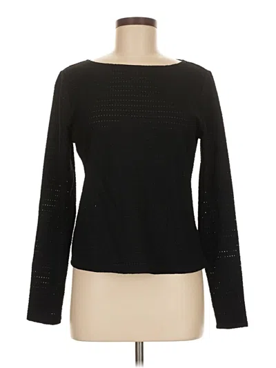 Pre-owned Muse Long Sleeve Top Black Boatneck Tops