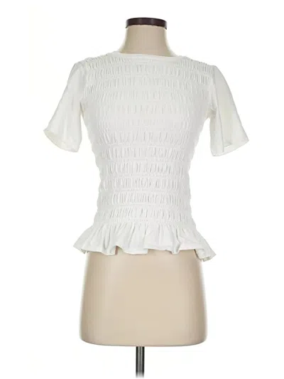 Pre-owned Muse Short Sleeve Turtleneck In Ivory