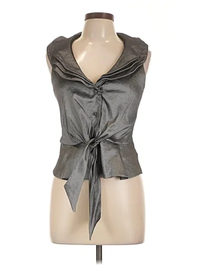 Pre-owned Muse Sleeveless Blouse In Gray