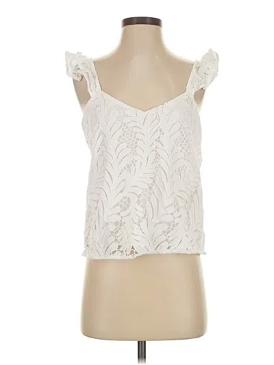 Pre-owned Muse Sleeveless Blouse In White