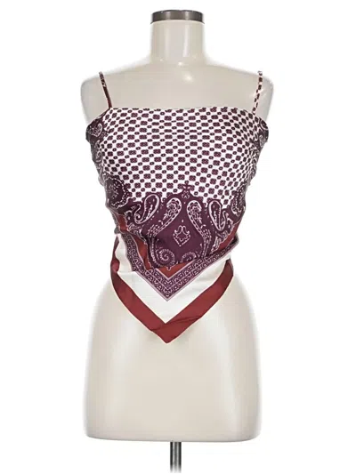 Pre-owned Muse Sleeveless Top Brown Strapless Neckline Tops