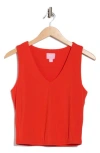 Muse V-neck Tank Top In Orange