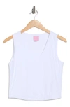 Muse V-neck Tank Top In White