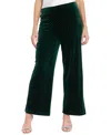 Muse Women's Clean Waistline Velvet Straight Leg Pants In Black