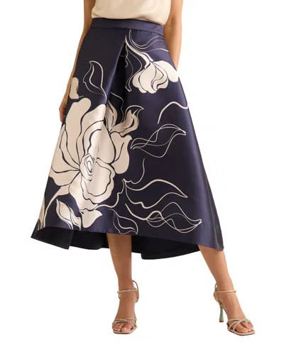 Muse Women's High-low Midi Skirt In Blue