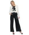 Muse Womens Open Front Jacket High Rise Pull On Pants In Multi