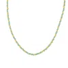 Musebox London Women's Green Sage Coloured Mixed With Bead Choker Necklace