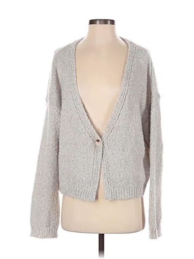 Pre-owned Musera Cardigan Sweater In Silver