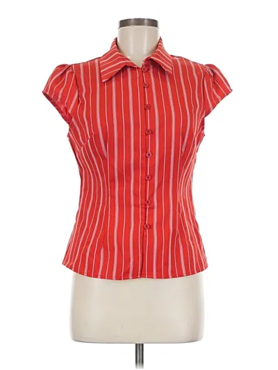 Pre-owned Musera Short Sleeve Blouse In Red