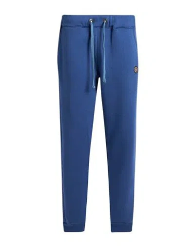 Museum Man Pants Navy Size L Cotton, Polyester In Blue
