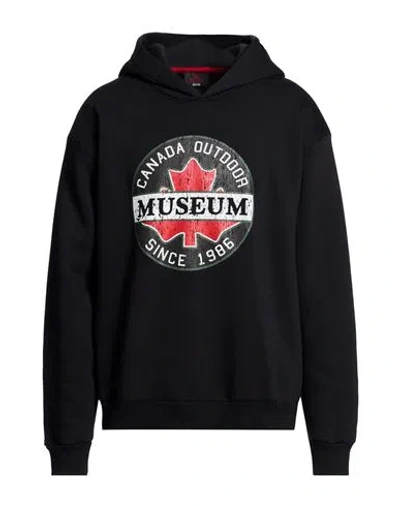 Museum Man Sweatshirt Black Size Xl Cotton, Polyester