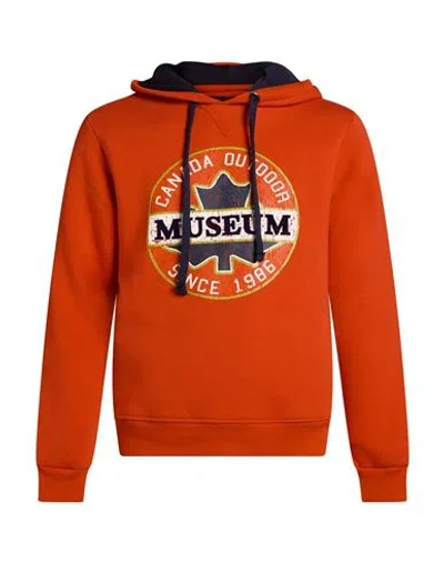 Museum Man Sweatshirt Red Size M Cotton, Polyester