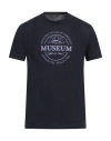 Museum Man T-shirt Navy Size S Cotton
