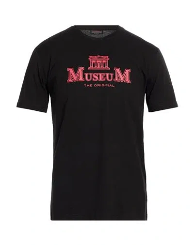 Museum Man T-shirt Black Size L Cotton