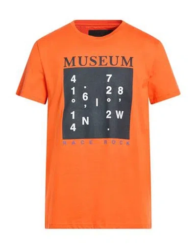 Museum Man T-shirt Orange Size 3xl Cotton