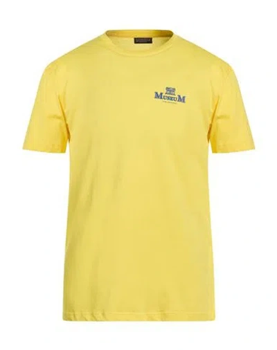 Museum Man T-shirt Yellow Size M Cotton