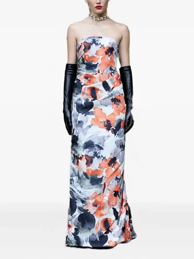 Museum Of Fine Clothing Floral Strapless Dress In Multi