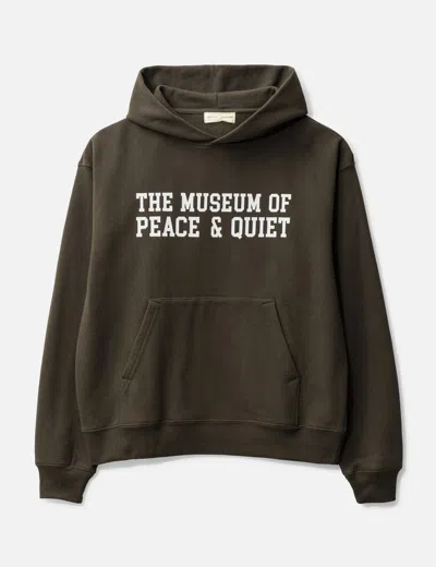 Museum Of Peace &amp; Quiet Campus Hoodie In Brown