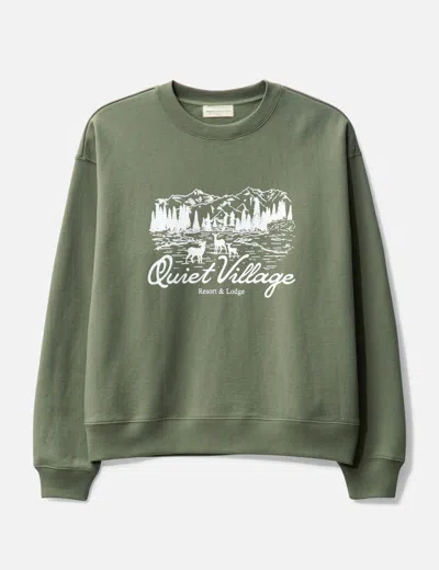 Museum Of Peace &amp; Quiet Quiet Village Crewneck Sweatshirt In Green