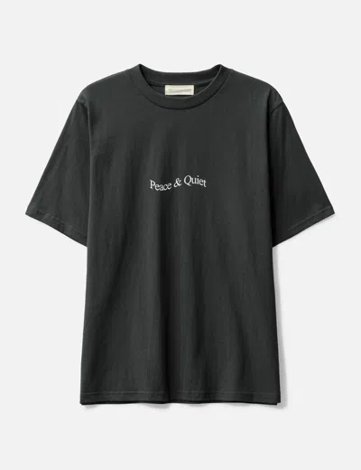 Museum Of Peace &amp; Quiet Wordmark T-shirt In Black