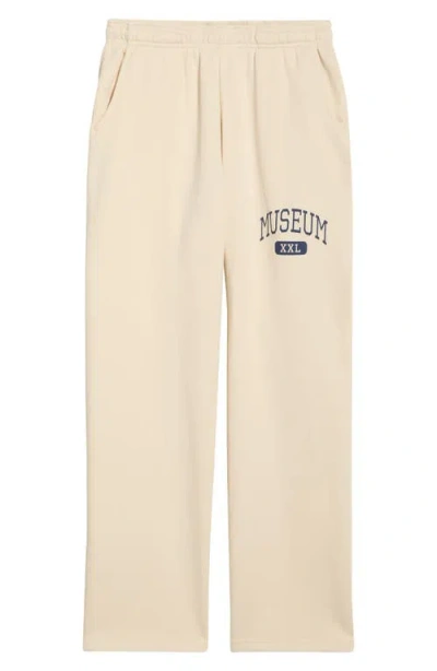 Museum Of Peace And Quiet Museum Of Peace & Quiet Arch Logo Graphic Sweatpants In Neutral