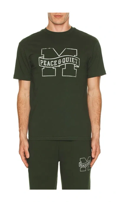 Museum Of Peace And Quiet Banner T-shirt In Brown