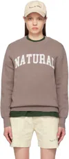 MUSEUM OF PEACE AND QUIET BROWN 'NATURAL' SWEATER