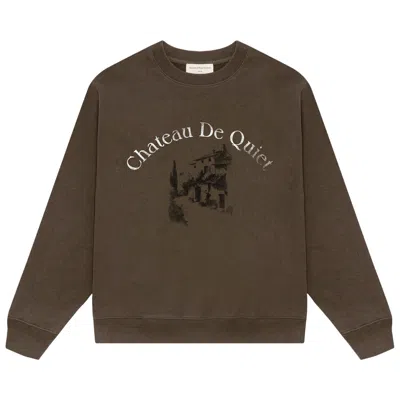 Pre-owned Museum Of Peace And Quiet Museum Of Peace & Quiet Chateau Crewneck 'brown' | Men's Size L