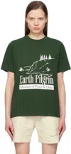 MUSEUM OF PEACE AND QUIET GREEN 'EARTH PILGRIM' T-SHIRT