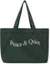 MUSEUM OF PEACE AND QUIET GREEN WORDMARK TOTE