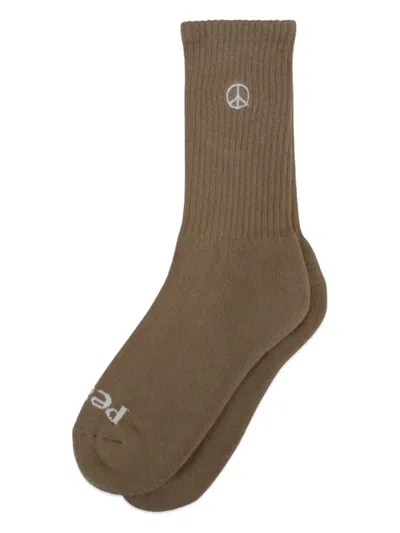 Museum Of Peace And Quiet Icon Socks In 褐色