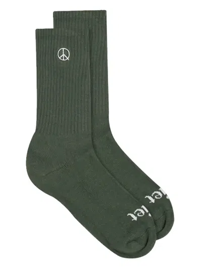 Museum Of Peace And Quiet Icon Socks In 绿色