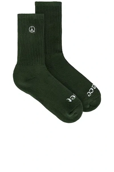 Museum Of Peace And Quiet Icon Socks In Black
