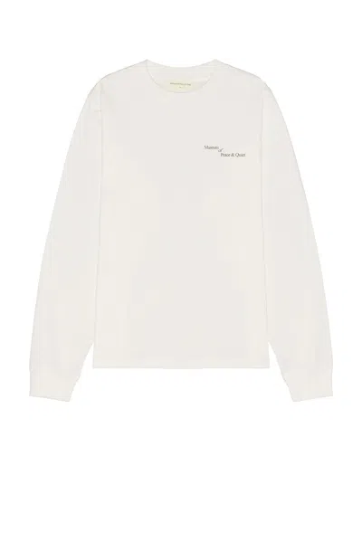 Museum Of Peace And Quiet Italic Shirt In White