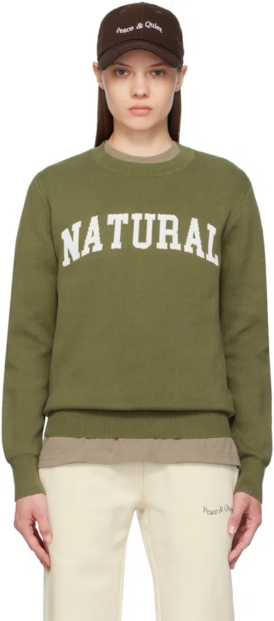 Museum Of Peace And Quiet Khaki 'natural' Sweater In Olive