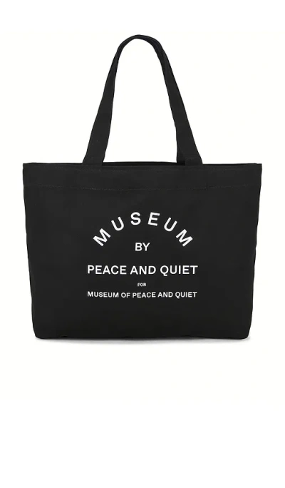 Museum Of Peace And Quiet Museum By Pq Tote Bag In Black