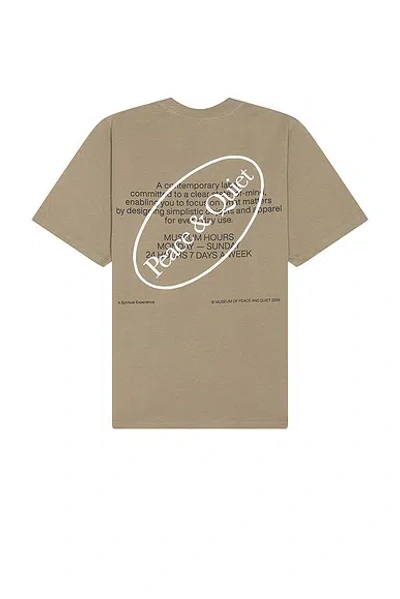 Museum Of Peace And Quiet Museum Hours T-shirt In Clay