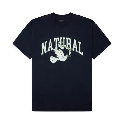 Pre-owned Museum Of Peace And Quiet Museum Of Peace & Quiet Natural Dove T-shirt 'navy' | Blue | Men's Size L