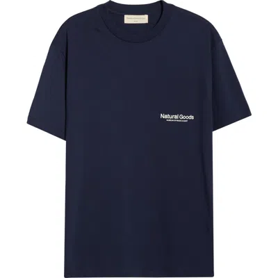 Museum Of Peace And Quiet Museum Of Peace & Quiet Natural Goods Graphic T-shirt In Blue