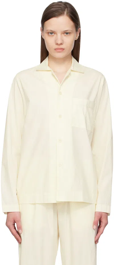 Museum Of Peace And Quiet Off-white Lounge Pyjama Shirt In Bone