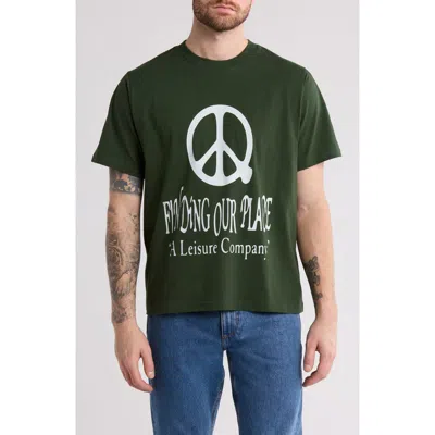 Museum Of Peace And Quiet Museum Of Peace & Quiet Our Place Cotton Graphic T-shirt In Forest