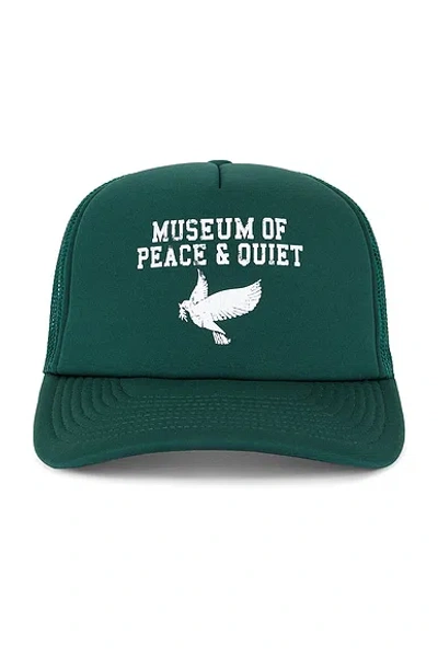 Museum Of Peace And Quiet P.e. Trucker Hat In Forest