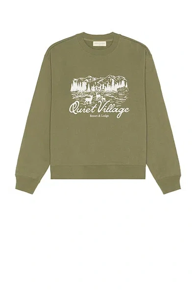 Museum Of Peace And Quiet Quiet Village Sweater In Olive