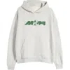 Museum Of Peace And Quiet Museum Of Peace & Quiet Recycle Logo Graphic Cotton Hoodie In Heather Grey