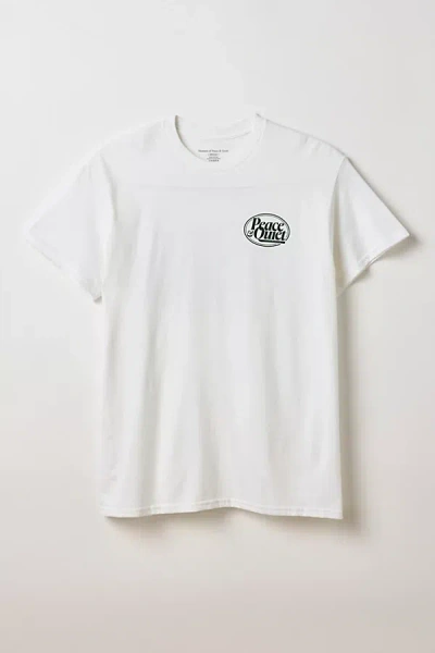 Museum Of Peace And Quiet Museum Of Peace & Quiet Rover Graphic Tee In White, Men's At Urban Outfitters