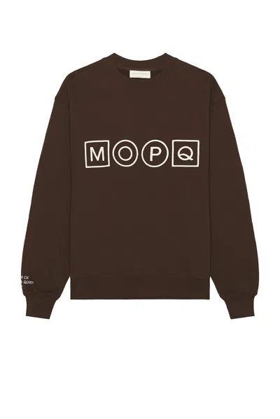 Museum Of Peace And Quiet Simple Living Crewneck In Brown